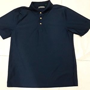 Blue Cubavera short sleeve polo shirt